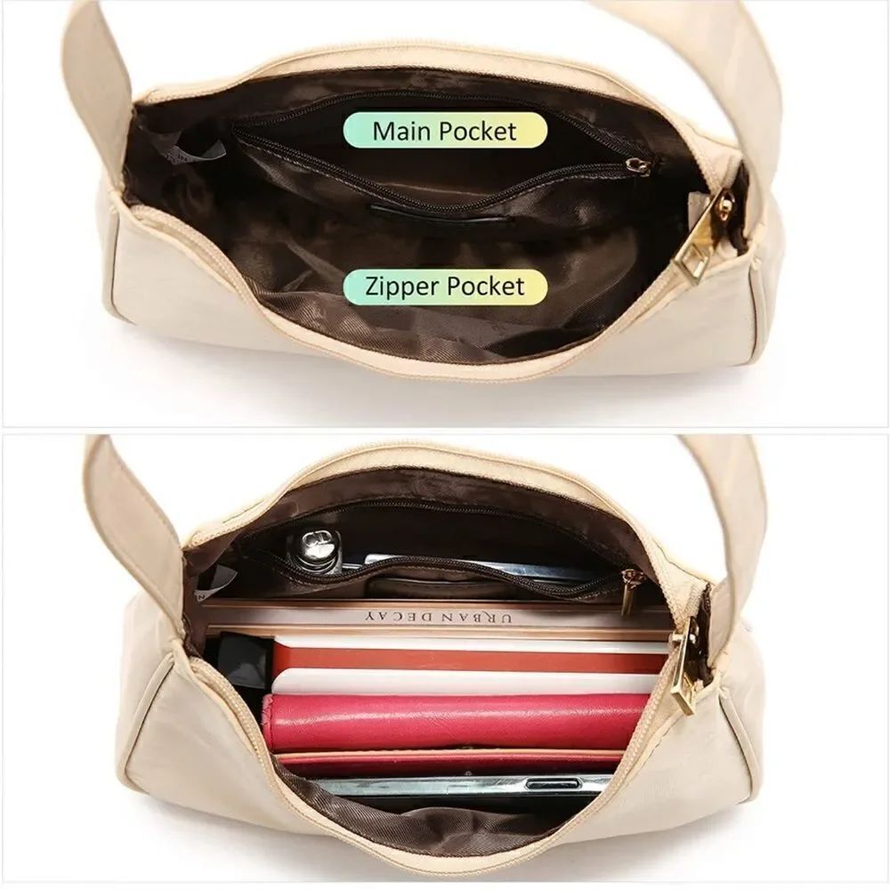 Tan Nylon Shoulder Bag - Picture 2 of 5